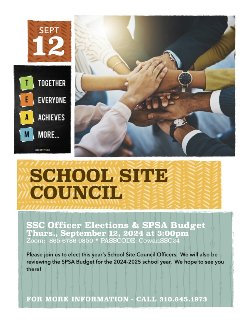 School Site Council Meeting